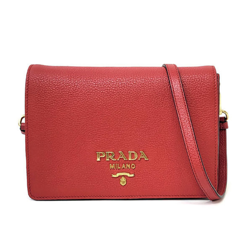 Prada Leather Rosso Red